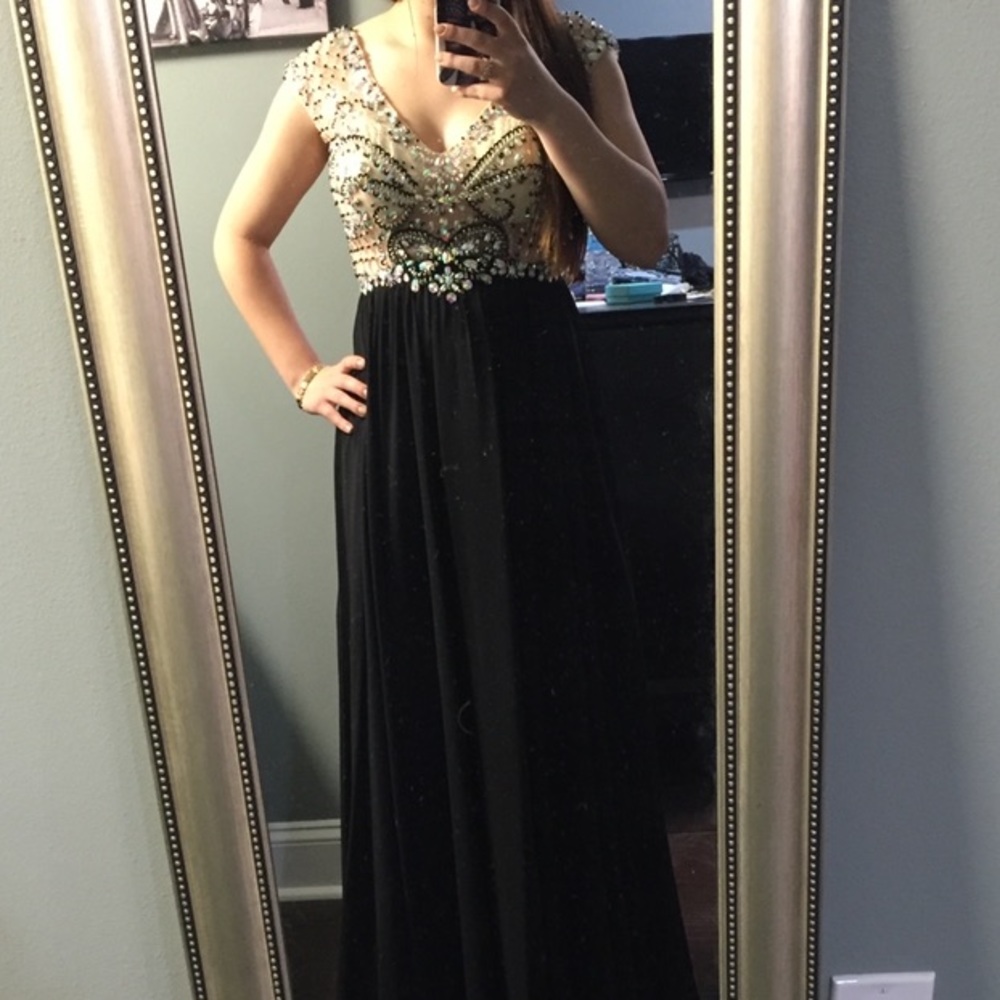 Mesh Nude Ball Gown Or Prom Dress Gem